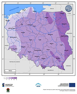 Prawdopodobieństwo wystąpienia dni z Tmin ≤ -20°C w III dekadzie stycznia